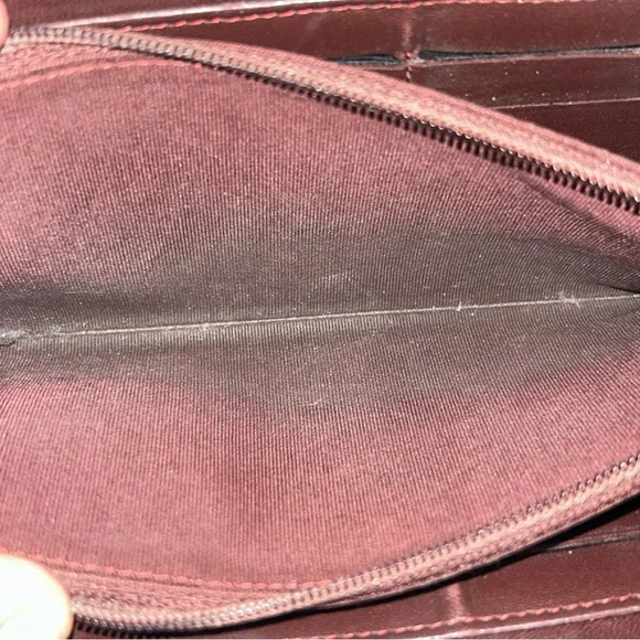 Authentic Chanel Lambskin Leather Quilted Black ZIP Around Wallet S# 20269630 - Picture 7 of 13